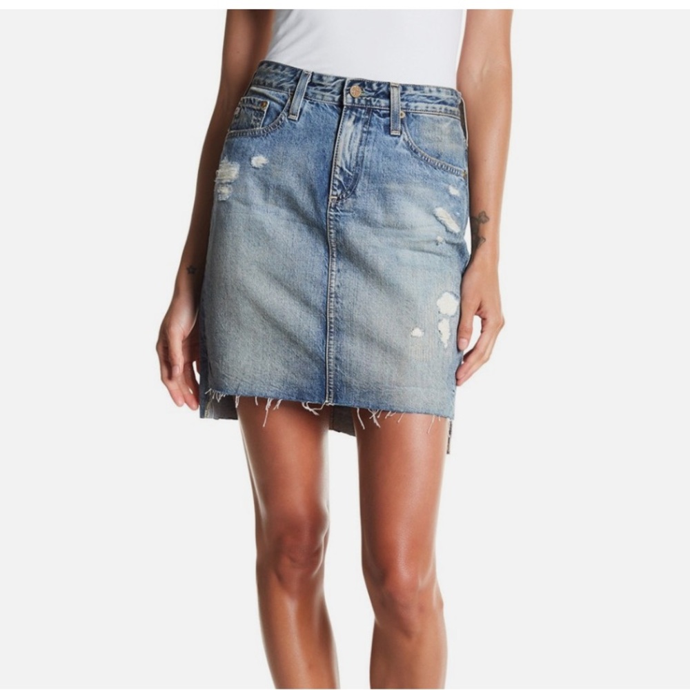 NWT AG Adriano Goldschmied THE ERIN PENCIL MINI SKIRT SZ 29